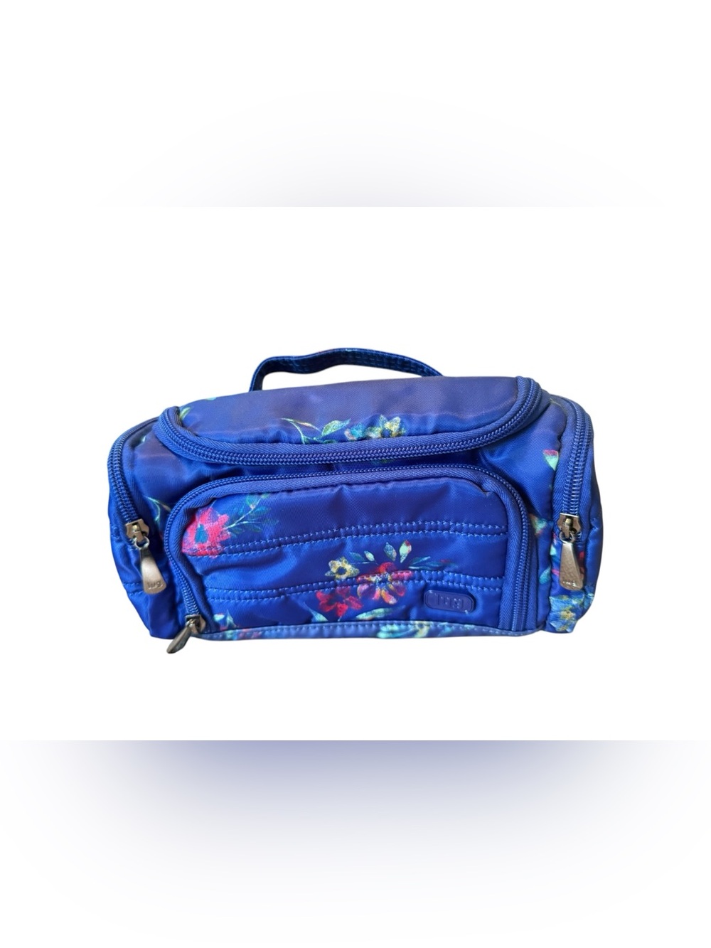 lug Blue Floral Travel Cosmetic Case